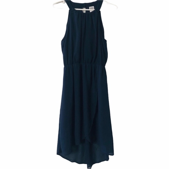 Vero Moda Dresses & Skirts - Vero Moda Navy Sleevless High Low Dress
